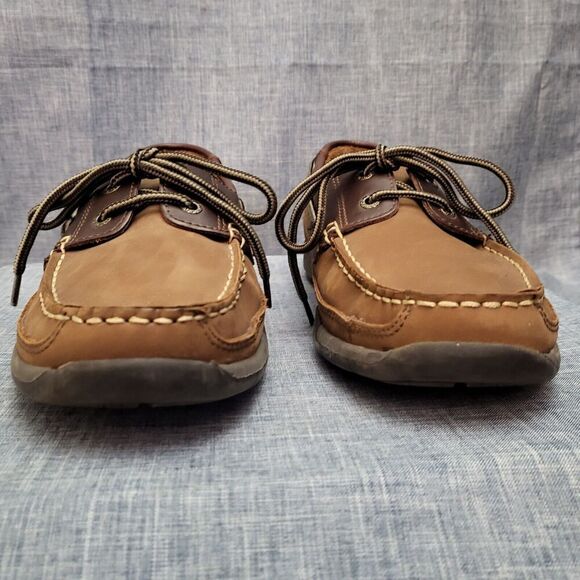 G.H. Bass Lewis Deck Shoe  Docksiders Two-Tone Brown Men's 9M - Picture 8 of 11